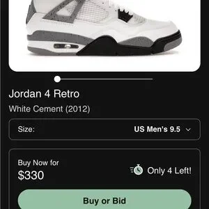 Jordan | Shoes | Air Jordan Cookie And Cream 4 Mens White  display picture 1